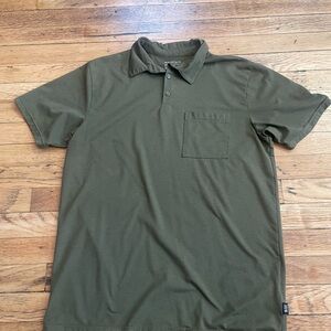Mountain Hardware Olive Green Polo Shirt, Size M